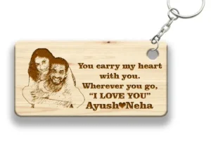 wooden keychain products customized