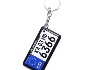 Gel-Customised-number-plate-keychain-INDia