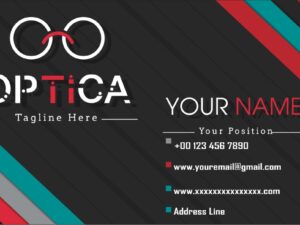 Optical Business Card or Visiting Card Design6