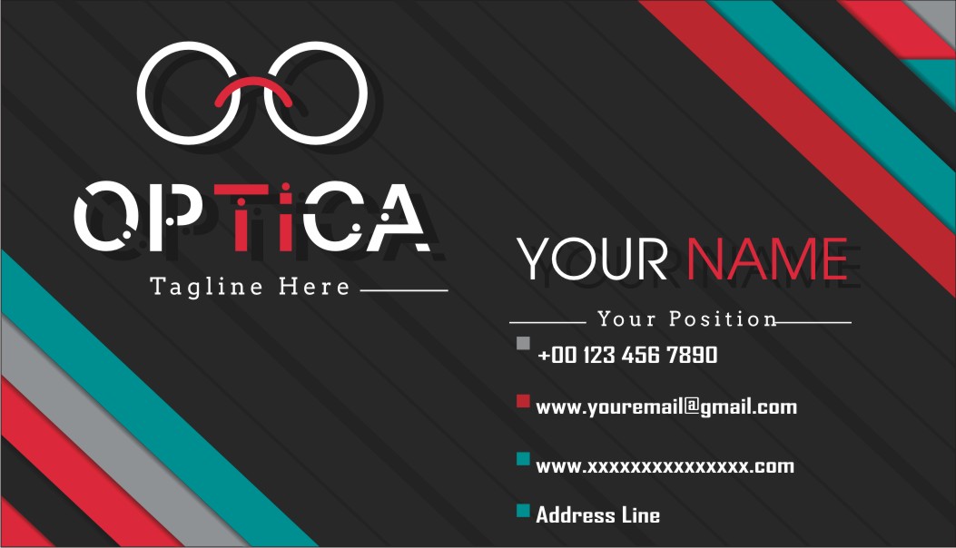 Optical Business Card or Visiting Card Design6