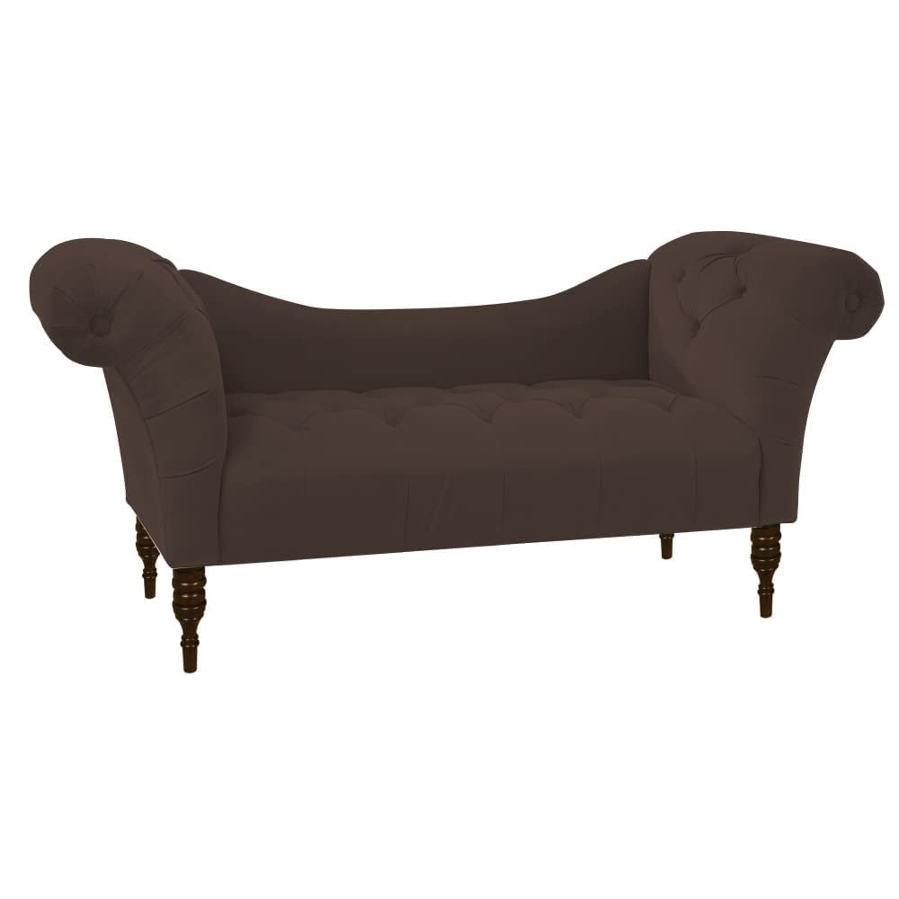 FANTACIE CREATIONS Wooden Chesterfield Lounger Sofa-Traditional Sectional Lounger Diwan Chaise Couch Sofa- Diwan Chaise Couch Sofa- Wooden Couch Cum Sola Sectional Lounger 3 Seater - Image 2