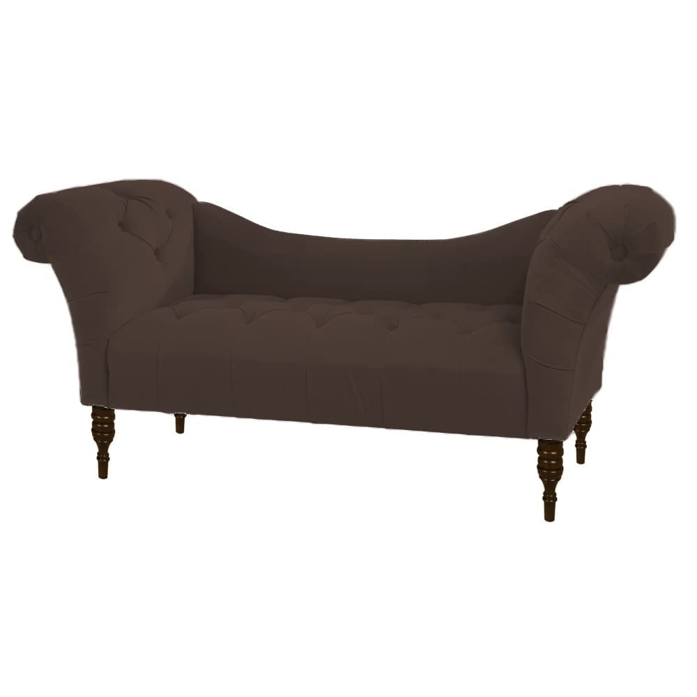 FANTACIE CREATIONS Wooden Chesterfield Lounger Sofa-Traditional Sectional Lounger Diwan Chaise Couch Sofa- Diwan Chaise Couch Sofa- Wooden Couch Cum Sola Sectional Lounger 3 Seater - Image 3
