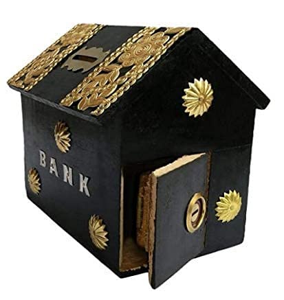 Wooden Piggy Bank | Money Bank | Gullak for Kids | Birthday Gift for Kids and Adults | Handmade Wooden Coin Box Holder | Money Box Coin Bank with Lock