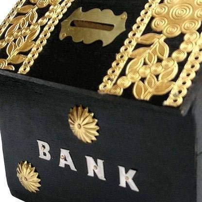 Wooden Piggy Bank | Money Bank | Gullak for Kids | Birthday Gift for Kids and Adults | Handmade Wooden Coin Box Holder | Money Box Coin Bank with Lock - Image 8