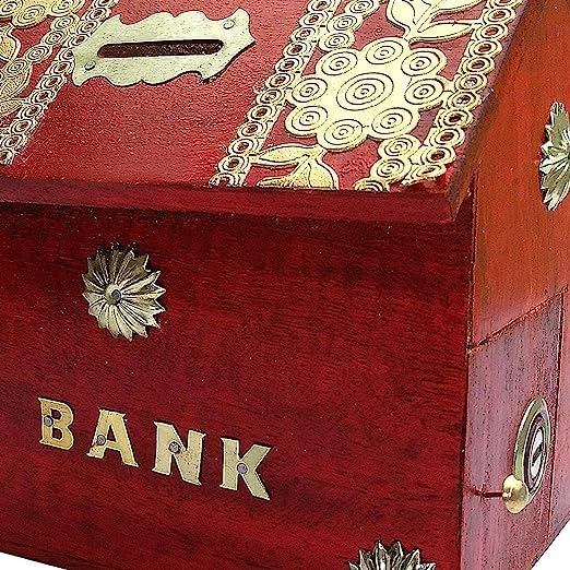 Wooden Piggy Bank | Money Bank | Gullak for Kids | Birthday Gift for Kids and Adults | Handmade Wooden Coin Box Holder | Money Box Coin Bank with Lock - Image 3