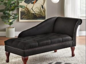 FANTACIE Creations Wooden Storage Couch Luxury, Diwan for Home & Bedroom Sofa- Sectional Diwan Chaise Couch Sofa- Diwan Chaise Couch Sofa- Wooden Storage Sofa Lounger Couchr (Black)