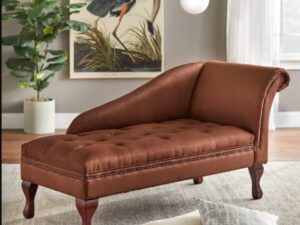 FANTACIE Creations Wooden Storage Couch Luxury, Diwan for Home & Bedroom Sofa- Sectional Diwan Chaise Couch Sofa- Diwan Chaise Couch Sofa- Wooden Storage Sofa Lounger Couch (Brown)