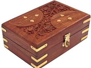 Wooden Jewellery Box | Jewel Organizer | Multipurpose Box for Women | Storage Box | Jewellery Case Organizer | Jewellery Storage organizer | Gift Item - 6 inch