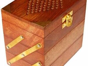 Wooden Folding Jewellery Box | Jewel Organizer | Multipurpose Box for Women | Storage Box | Jewellery Case Organizer | Jewellery Storage organizer | Gift Item
