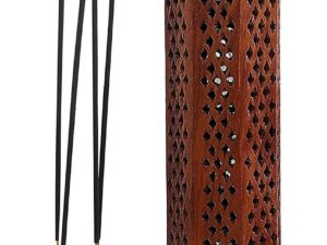 Wooden Incense Stick Holder | Dhoopbatti Holder | Incense Burner Lobandan | Temple Decoration | Incense Stick Stand |Fragrance Stand Holder | Mandir Item | Agarbatti Stand (Brown)
