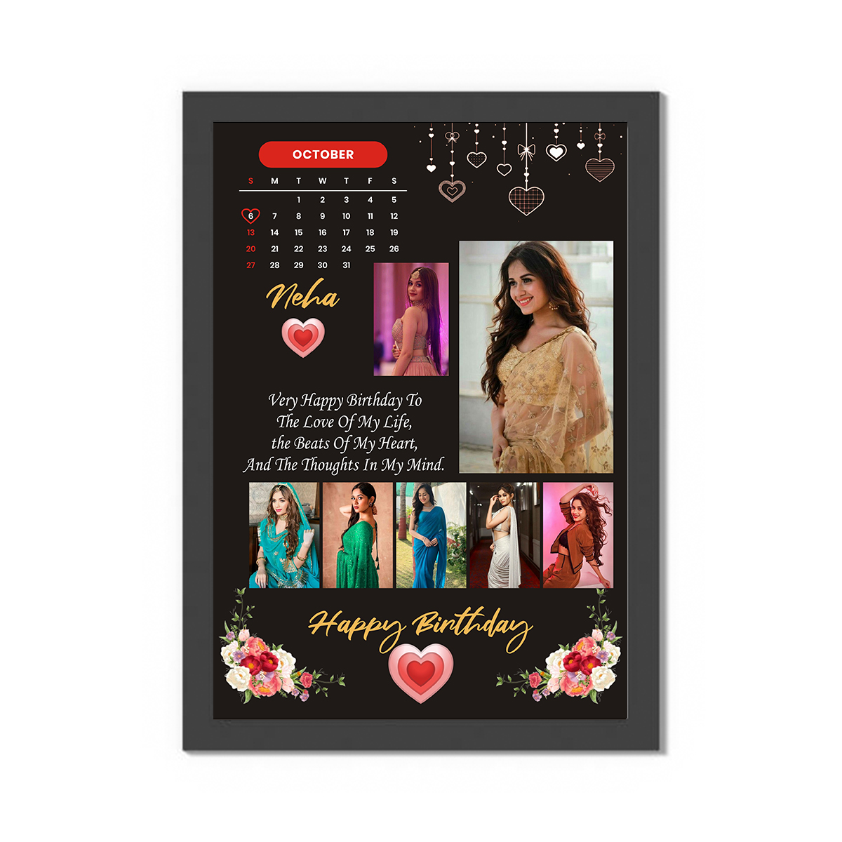 Personalised Collage Frame 1.0 ( 12.5*9 inches )
