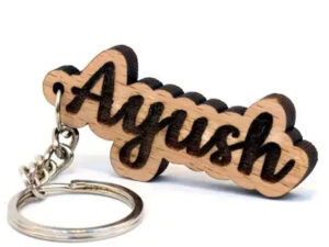 Customised name keychain (Wood)